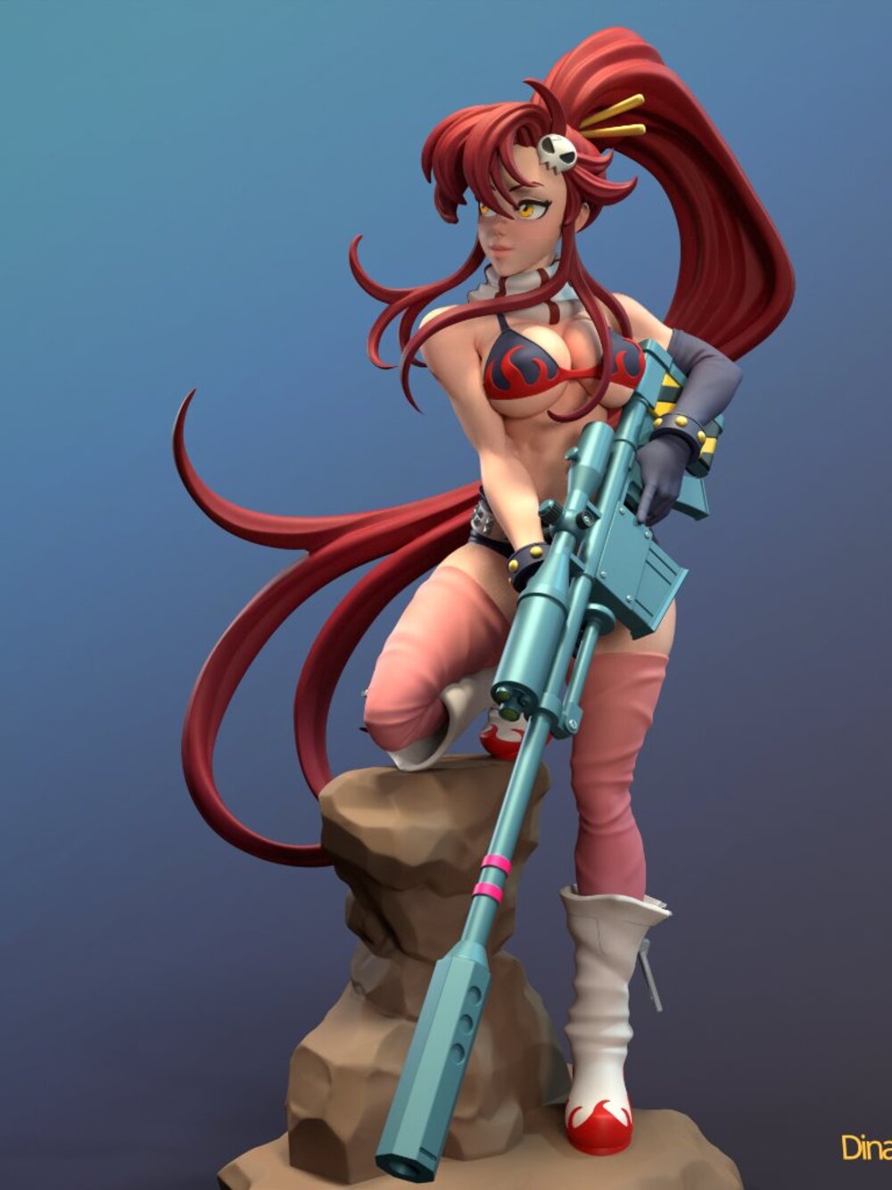 Yoko Littner from Tengen Toppa Gurren Lagann Resin Statue Part Kit